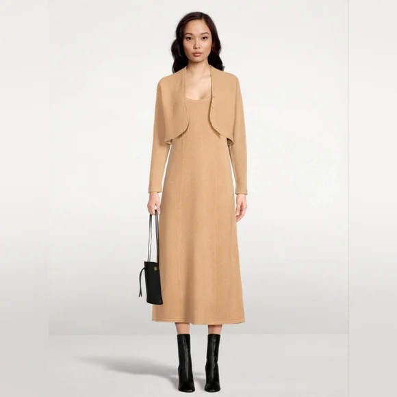 strapless open back dress The Ribbed Sweater Dress main image 1